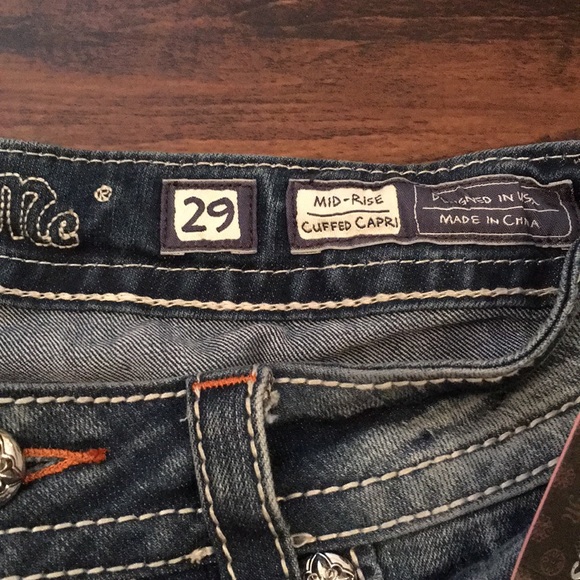 ONE LEFT!! Miss me capri jeans size 28 - Picture 7 of 8